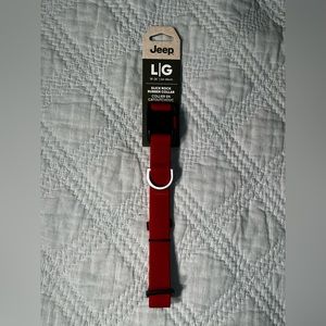 Jeep Slick Rock Rubber Dog Collar Waterproof Collar Colorado Red Large 18”-26” L